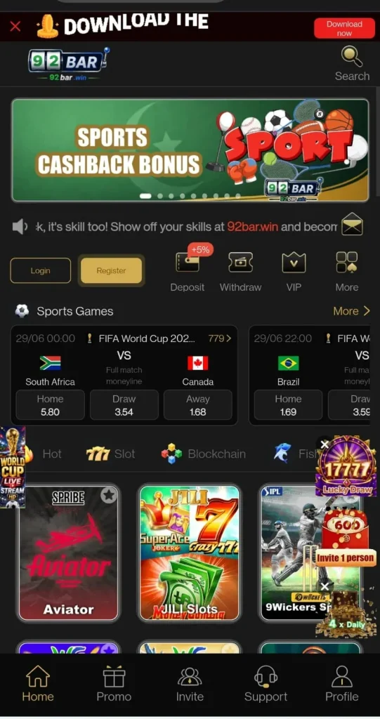 92 Bar Game